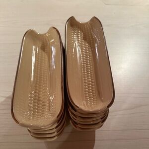 Vintage Pfaltzgraff VILLAGE Boiled Corn Holders 8 ½” #46 USA – Set of 6